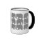 Grey Elephants Silhouette Mug