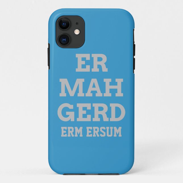 Grey Ermahgerd iPhone 5 Tough Xtreme Case (Back)