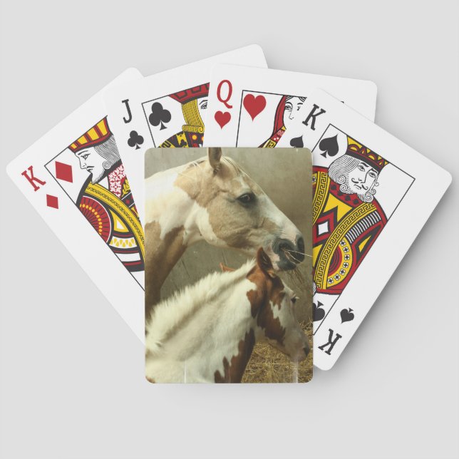 Grey Eventing Horse Deck of Cards (Back)