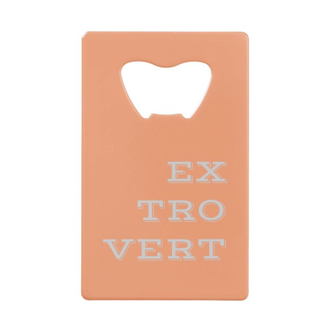 Grey Extrovert Bottle Opener (Front)