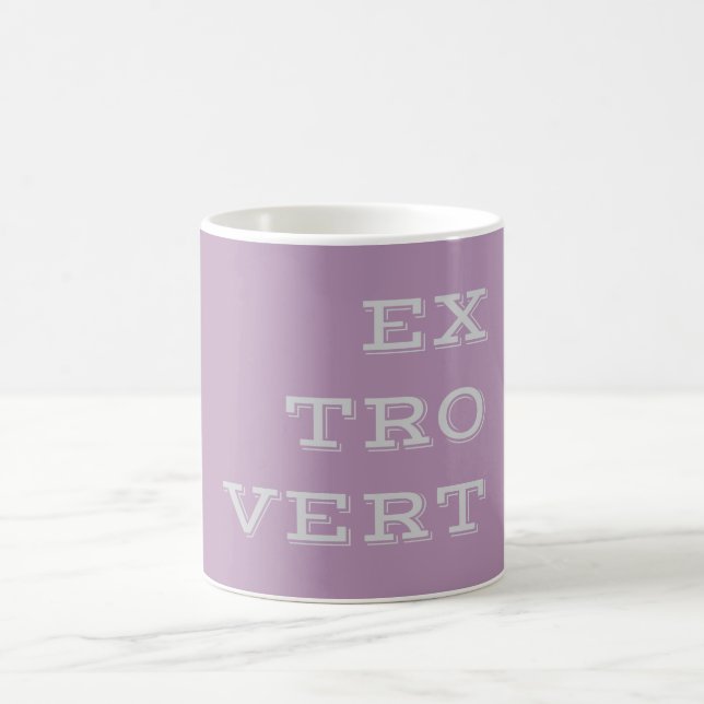 Grey Extrovert Mug (Center)