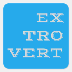 Grey Extrovert Stickers
