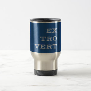 Grey Extrovert Travel Mug