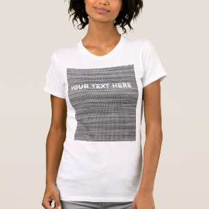 Grey Fabric Cloth - Add Your Text - Customisable - T-Shirt