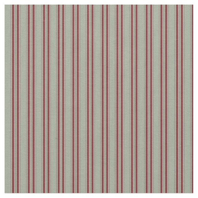 Grey Fabric With Maroon Strips (Close Up)