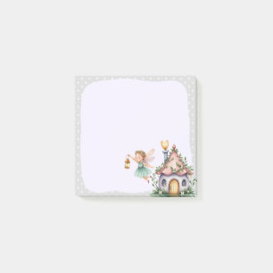 Grey Fairy Memo Pad – Mystical Note-Taking Post-it Notes