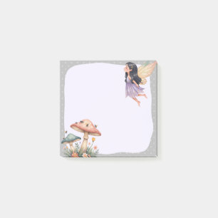 Grey Fairy Memo Pad – Mystical Note-Taking Post-it Notes