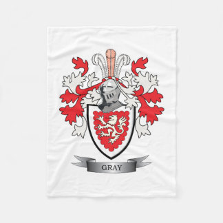Grey Family Crest Coat of Arms Fleece Blanket
