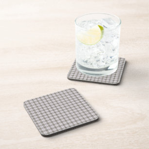 Grey fashion tartan coaster