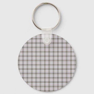 Grey fashion tartan key ring
