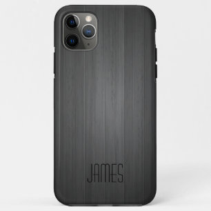 Grey Faux Wood iPhone 11 Pro Max Case
