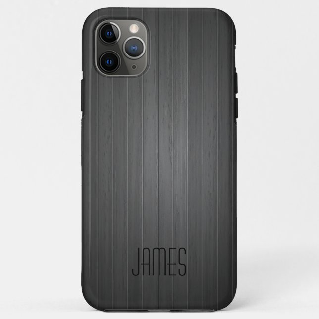 Grey Faux Wood Case-Mate iPhone Case (Back)