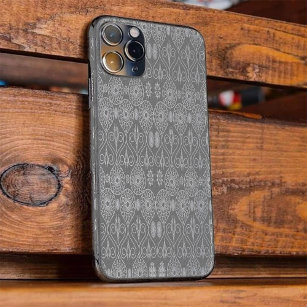 Grey fibrous textile octopus seeds patterned  Case-Mate iPhone case