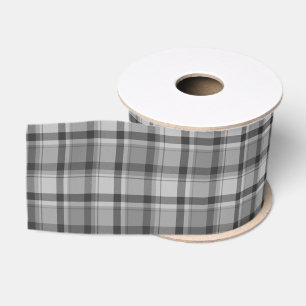 Grey Flannel Print 3" w Grosgrain Ribbon, 2 Yd Ribbon