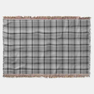 Grey Flannel Print, Throw Blanket