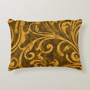 Grey floral, high-resolution seamless texture. decorative cushion