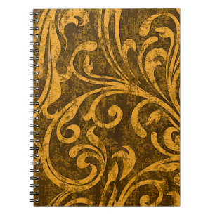 Grey floral, high-resolution seamless texture. notebook
