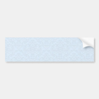 Grey floral on light blue background bumper sticker