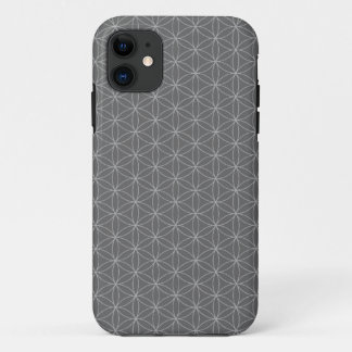 Grey Flower of Life iPhone 11 Case