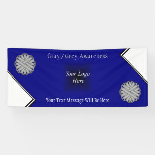 Grey Flower Ribbon by Kenneth Yoncich Banner