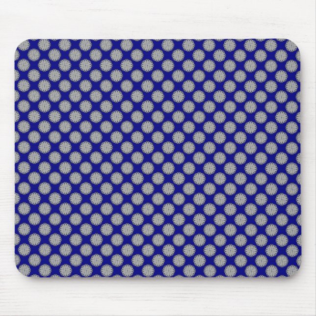 Grey Flower Ribbon by Kenneth Yoncich Mouse Mat (Front)