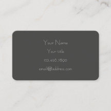 Grey, Flowers Business - Calling Card