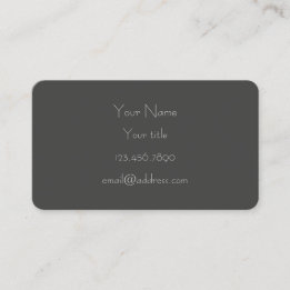 Grey, Flowers Business - Calling Card
