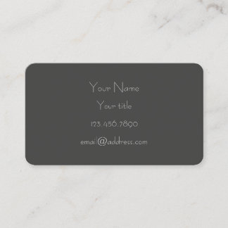 Grey, Flowers Business - Calling Card