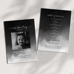 Grey Fog Memorial Funeral Order of Service Programme