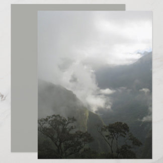 Grey Foggy Clouds scrapbook paper