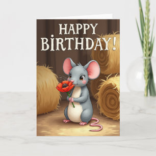 Grey Friend Birthday Card