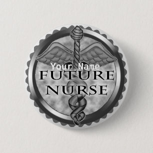 Grey Future Nurse pin
