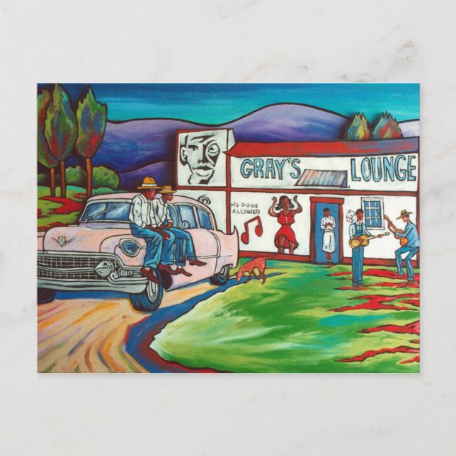 Grey Gallery: Juke Joint Jam Lounge Postcard (Front)