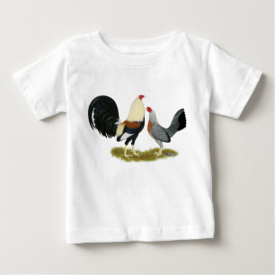 Grey Game Fowl Pair Baby T-Shirt