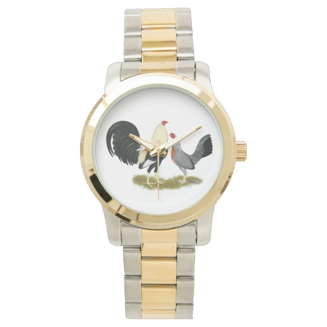 Grey Game Fowl Pair Watch (Front)