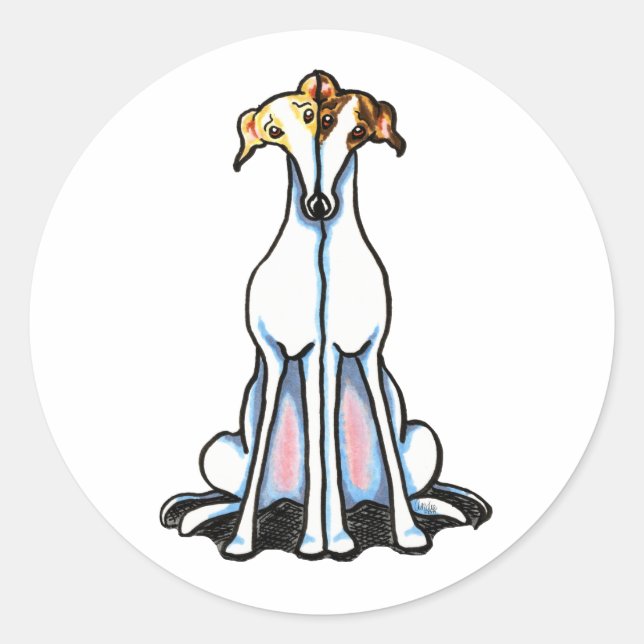 Grey Gathering Classic Round Sticker (Front)