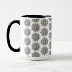 Grey Gear Mug