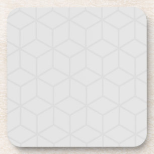 Grey geometric coaster