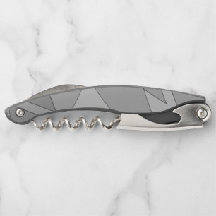 Grey Geometric  Corkscrew