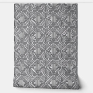 Grey geometric design wallpaper