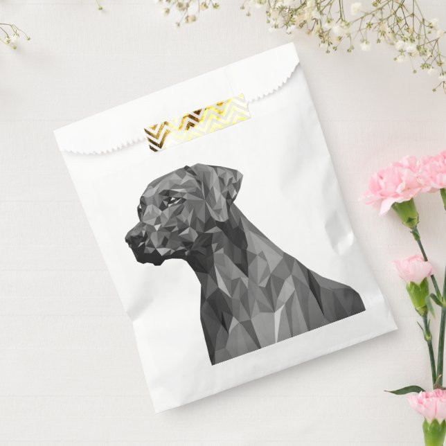 Grey Geometric Dog  Favour Bags (Sealed)