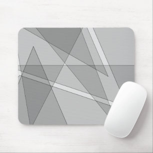 Grey Geometric Mouse Mat