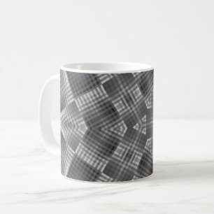 Grey Geometric Pattern Coffee Mug