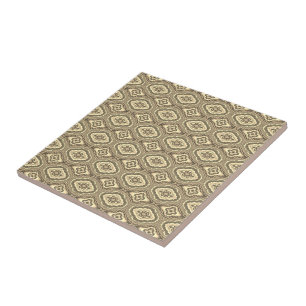 Grey geometric pattern tile