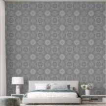 Grey Geometric Watercolor Pattern
