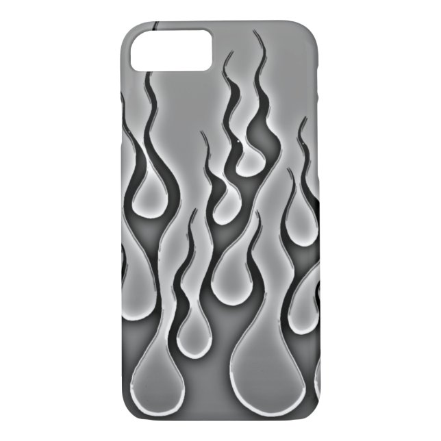 Grey Ghost Flames Phone Case (Back)