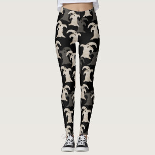 Grey Ghosts   Halloween Leggings