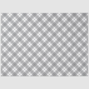 Grey Gingham Tissue Paper