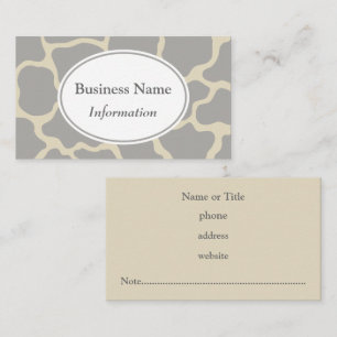 Grey Giraffe Business Card