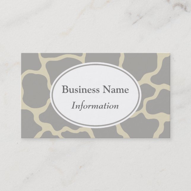 Grey Giraffe Business Card (Front)